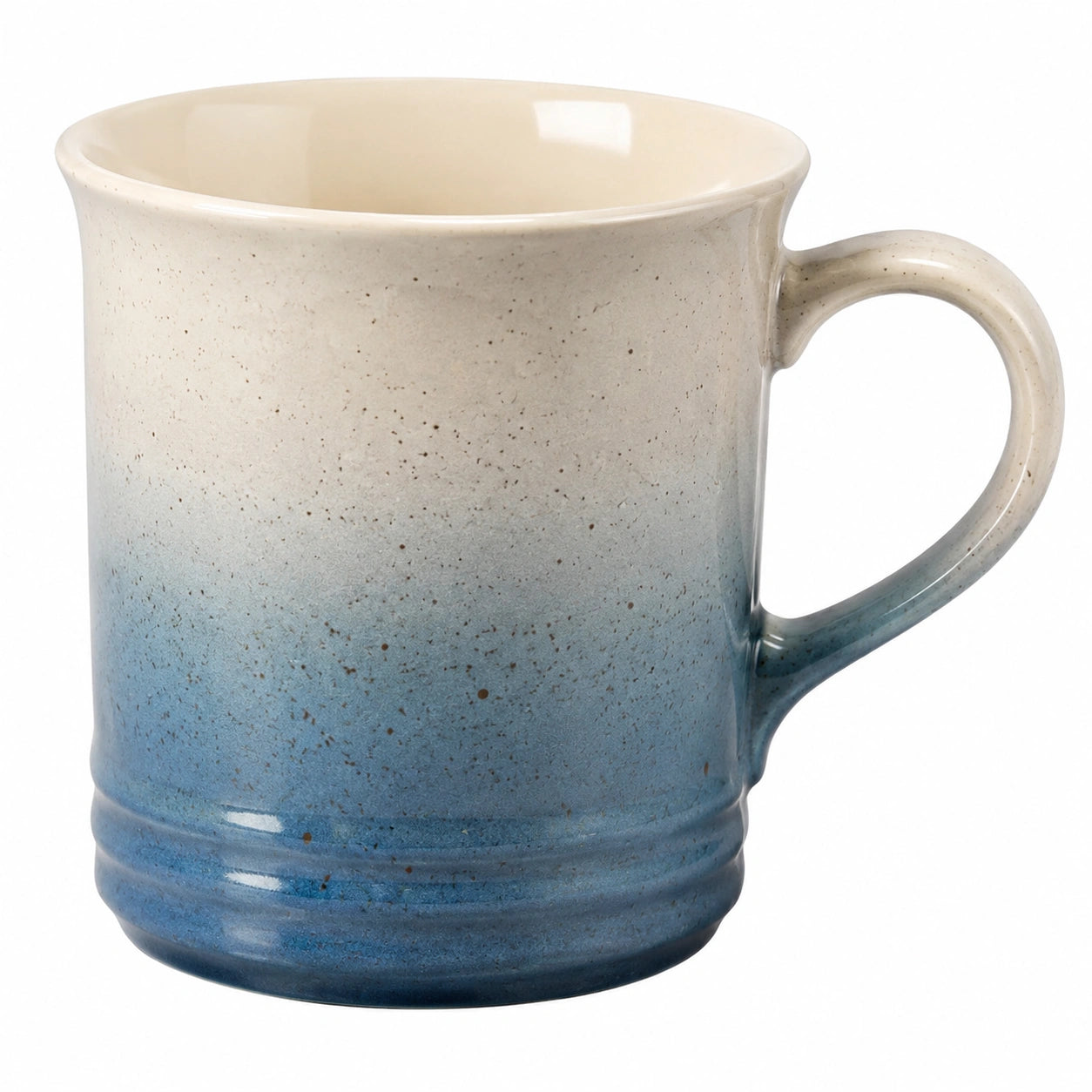 Keramiktasse Blau-Beige Farbverlauf 300ml