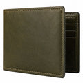 Herren Bifold-Geldbörse Olivgrün mit Kartenfächern