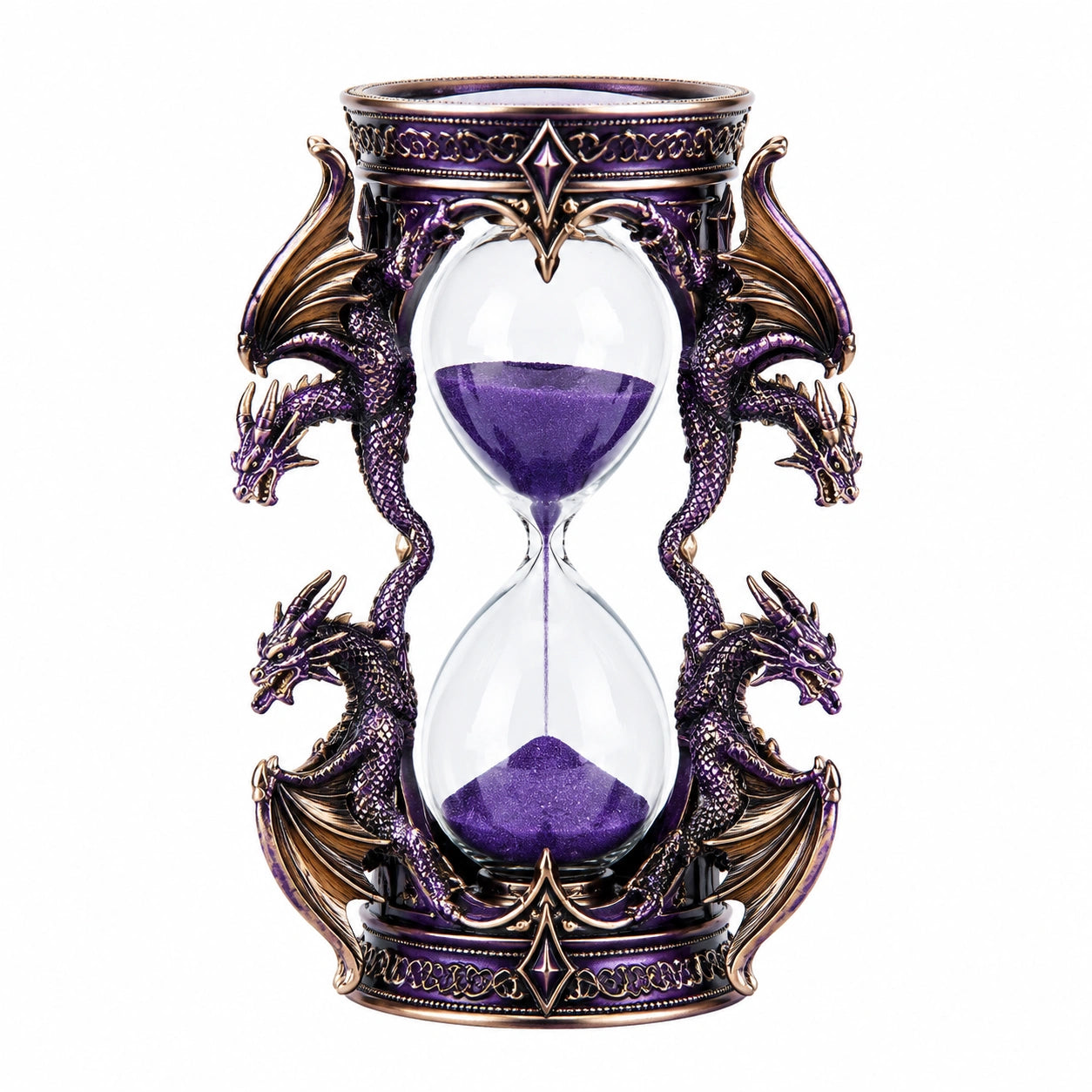 Drachensanduhr Lila 60 Minuten Dekoration