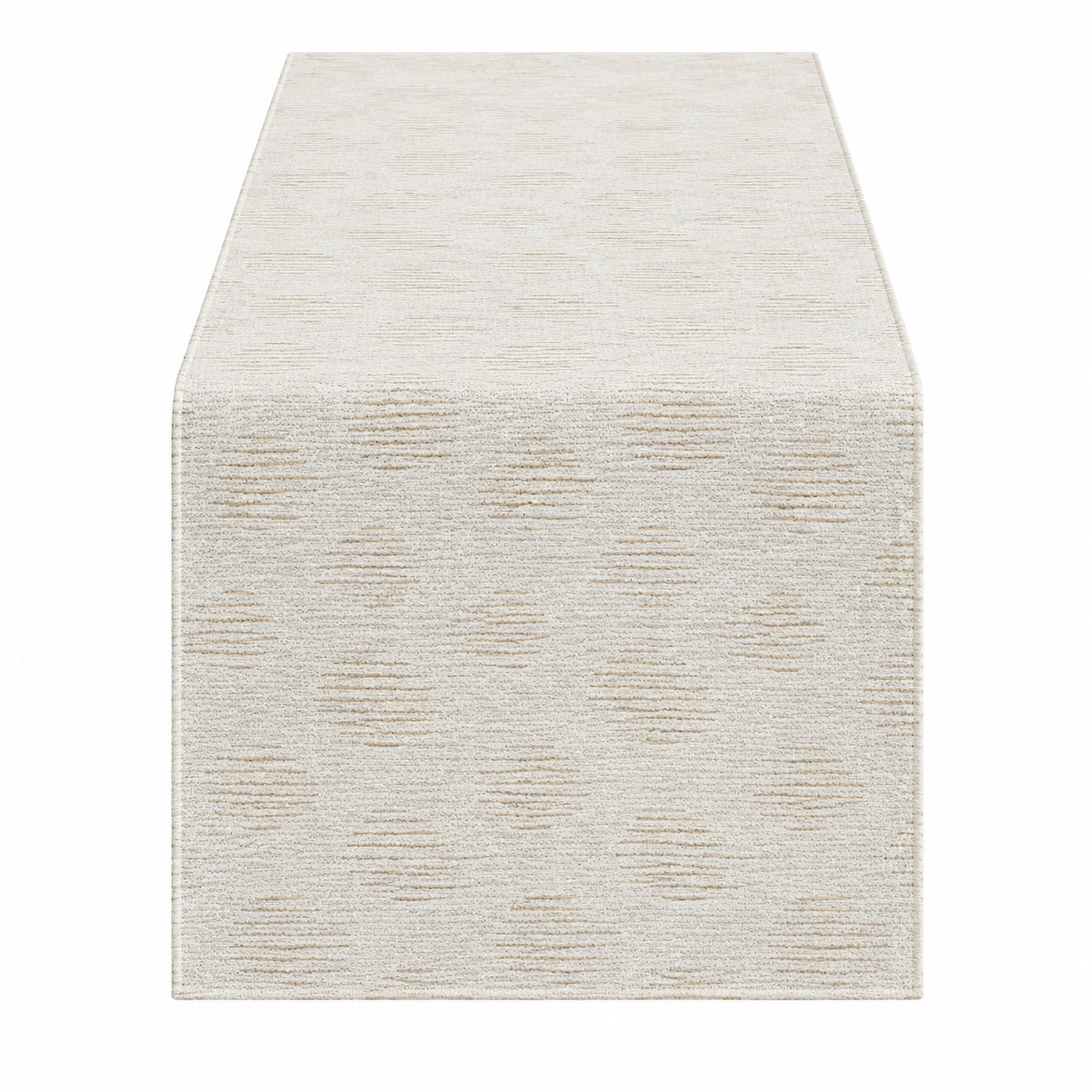 Tischläufer Beige mit dezentem Punktmuster, 150x30 cm