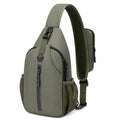 Unisex Sling-Rucksack mit USB-Anschluss Grün